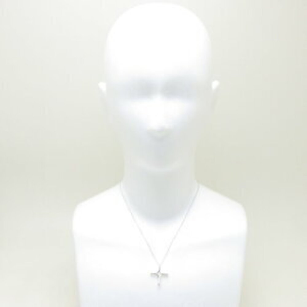 Tiffany Infinity Cross Necklace Silver Pendant